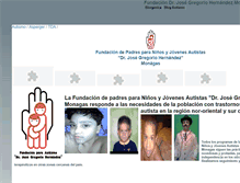 Tablet Screenshot of fundautismonagas.org